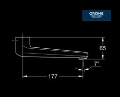 MEDIDAS CAÑO GRIFERIA COMPLETO GROHE